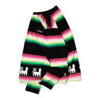 Awake NY striped llama printed longsleeve T Black multi