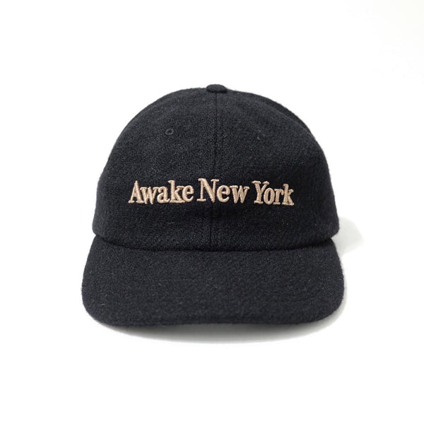 Awake NY Harris tweed 6-panel cap Black