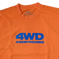 4WD Glow in the dark logo Neon orange